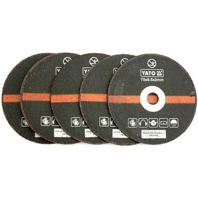 Yato YT-0994 Souprava kotoučů pro řezání kovu 75x2x9,5mm 5ks
