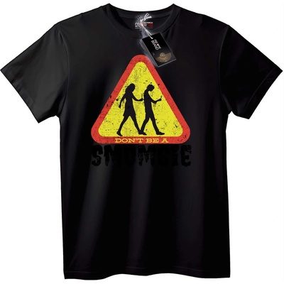 NOONEBRAND Тениска Не Бъди Зомби - S, Black