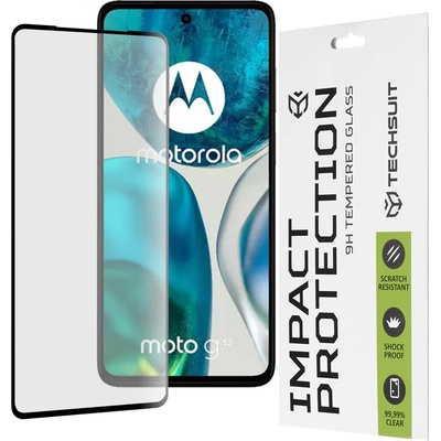 Techsuit Протектор за Motorola Moto G52 / Moto G82 5G - 111D Full Cover / Full Glue Glass - Черен