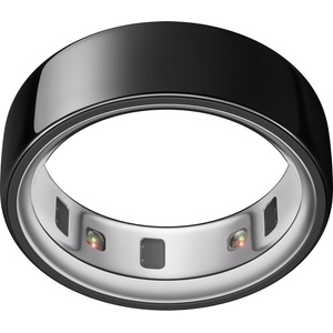 OURA Ring 4 - Black - Size 7 - Smart Ring | First measure with Oura Ring 4 Sizing Kit | Sleep Tracking Wearable - Heart Rate - Fitness Tracker - Up to 8 days battery life - JZ90-54144-07 (JZ90-54144-07)
