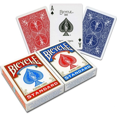 Karty Poker Bicycle Rider Back Standard Index Playing Cards Red / Blue 2-Pack