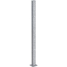 Nosný plotový sloupek 8x8 cm s patkou - výška 180 cm ✔ Velké držáky plotových polí 4 ks