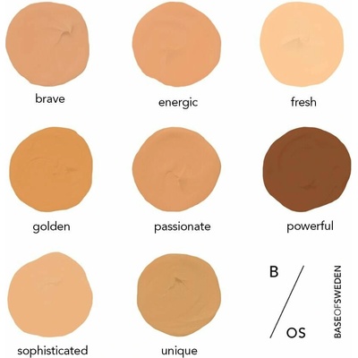 Base of Sweden Waterproof Full Coverage Foundation SPF30 Brave Golden 30 ml