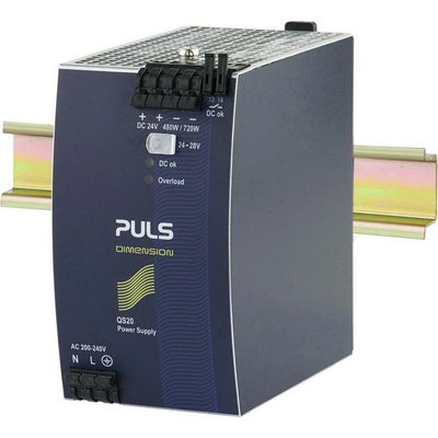 PULS DIMENSION QS20.244 sieťový zdroj na montážnu lištu (DIN lištu), 24 V/DC, 20 A, 480 W, výstupy 1 x