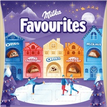 Milka adventný kalendár Favourites 206 g