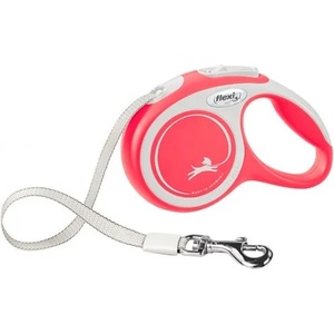 flexi Автоматичен повод Flexi New COMFORT XS ЛЕНТА - ЧЕРВЕНО, 3 м за кучета до 12 кг NOBBY Germany 04342