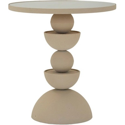 Mauro Ferretti Кръгла странична масичка със стъклен плот ø 40, 5 cm Dune - Mauro Ferretti (1429040003)