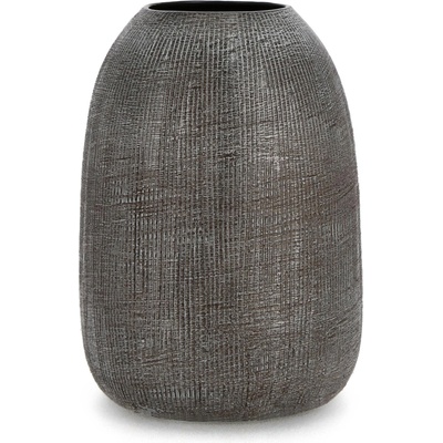 Bizzotto ДЕКОРАТИВНА ВАЗА papyrus 18x25 ТЪМНО СИВА (0501453)