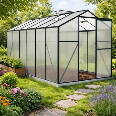 BestBerg BBGH-1206B 7,05 m² 371 × 190 × 206 cm černá