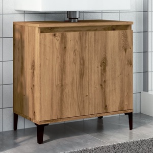 vidaXL Шкаф за мивка Artisan Oak 58x33x60 cm Инженерна дървесина (857118)
