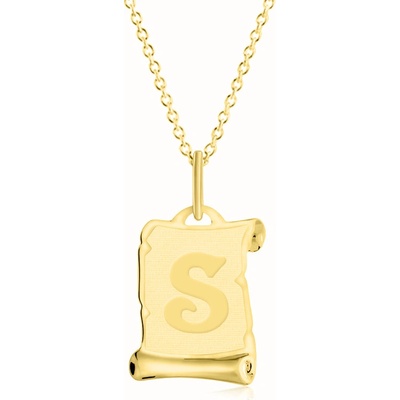 Gemmax Zlatý řetízek s písmenem S GUSYN-56411-36261
