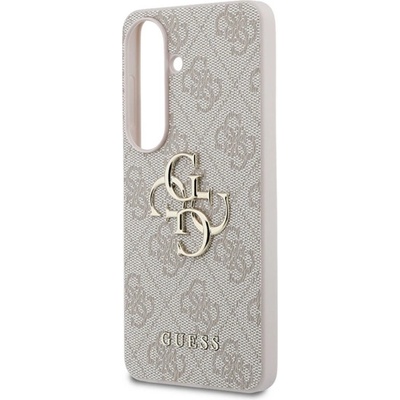 CG Mobile Samsung S26 GUESS 4G BIG METAL LOGO пластмасов протектор за телефон с устойчивост на удар, заден капак с кожен ефект, цвят ROSS GUHCS26S4GMGPI (GUHCS26S4GMGPI)
