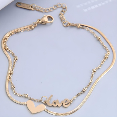 HARAHU Гривна за глезена lo-20780 - Златна kp20780 (lo-20780)