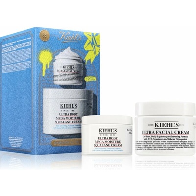 Kiehl's Hydration All The Way Kiehl's Ultra Facial Cream hydratačný krém na tvár 24h 50 ml + Kiehl's Ultra Body Mega Moisture Squalane Cream hydratačný telový krém 250 ml