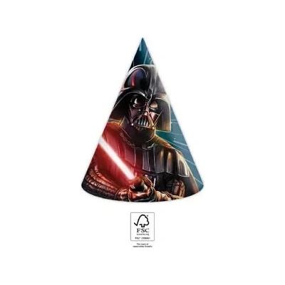 Party papierové čiapočky Star Wars - Galaxia 6 ks
