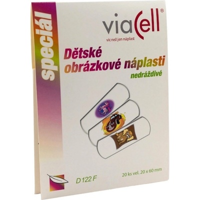 Viacell D122F dětské obrázkové náplasti 20 x 60 mm 20 ks