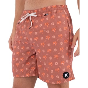 Hurley Бански гащета Hurley Volley Icon Printing Press Coconut swimming shorts - Pink (Nectarine)