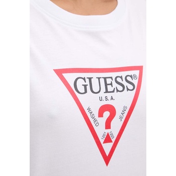 Guess Jeans Памучна тениска Guess Jeans в бяло W4YI76 K8HM0 (W4YI76.K8HM0)