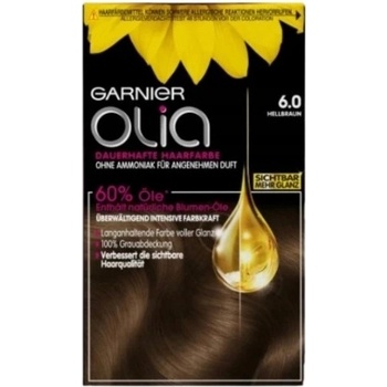 Garnier Olia 6.0 světle hnědá barva na vlasy