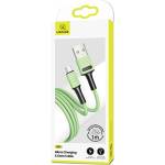 USAMS Kabel U52 microUSB 2A Fast кабел, зелен (Usa000668)