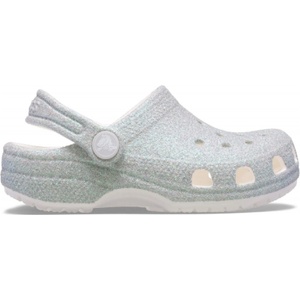 Crocs Детски чехли Crocs Unisex Kids Classic Glitter Clogs - White - sportihobi - 101,68 лв
