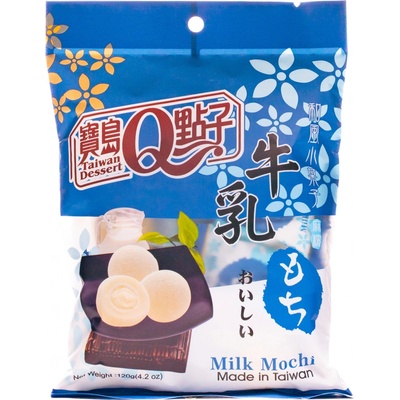 Q Brand Mochi milk ryžové koláčiky s mliečnou príchuťou 120 g