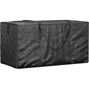 vidaXL Чанта за съхранение на коледна елха черна 150x75x75 см PE (3195592)