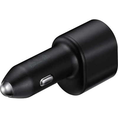 Samsung Super Fast Dual Car Charger (45W+15W) (EP-L5300XBEGWW) - оригинално зарядно за кола с USB-C и USB изходи за зареждане на мобилни устройства (черен)
