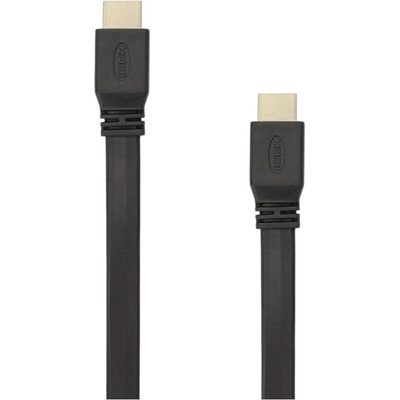 SBOX Кабел sbox, hdmi(м) към hdmi(м), плосък, 1.5м, черен (hdmi-flat-15b)