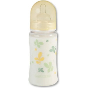 Baby-Nova Пластмасово шише с широко гърло Baby Nova PA - 300 ml, жълто (48000)
