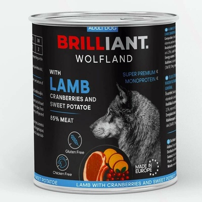 Brilliant Wolfland Jehněčí s brusinkami a sladkými bramborami 800 g