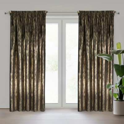 EUROFIRANY ZATEMŇOVACÍ ZÁVĚS NA PÁSCE EMILA 140X270 CM VZOROVANÁ