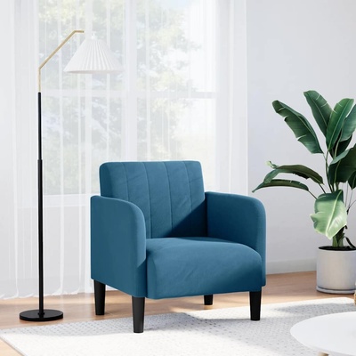 vidaXL 4100577 Rozkládací s područkami modré 54 cm samet