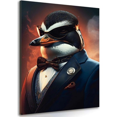 Obraz zvířecí gangster tučňák - 80x120
