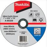 Makita диск за рязане на стомана 180x2.5x22.23 мм A-85329 (A-85329)