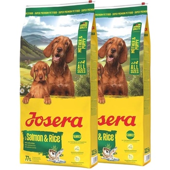 Josera Mother&Puppy Salmon & Rice 2 x 12, 5 кг