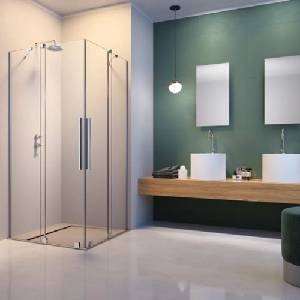Radaway Квадратна душ кабина с плъзгащи врати Radaway Furo KDD, 90x90 см, профил гланциран хром (10105090-01-01L+10105090-01-01R)