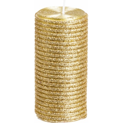 MagicHome Vianoce zlatá s glitrami 5 x 9,5 cm