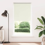 vidaXL Ролетна щора, затъмняваща, бяла, 105x230 см, ширина на плата 100, 7 см, полиестер (4011727)