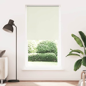 vidaXL Ролетна щора, затъмняваща, бяла, 105x230 см, ширина на плата 100, 7 см, полиестер (4011727)