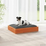 vidaXL Кучешко легло Кафяво с восъчно покритие 51, 5 x 44 x 9 cm (867640)