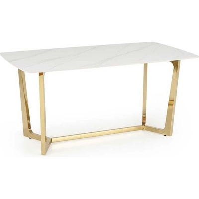 Halmar Jídelní stůl Coltrane mramor / zlatá