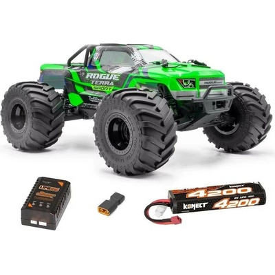 HOBBYTECH ROGUE TERRA SPORT RTR Brushless Monster Truck 4WD (15kg servo), zelená + aku a nabíječ