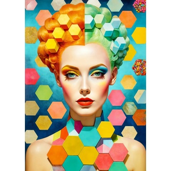 Enjoy - Puzzle Hexa Portrait - 1 000 piese