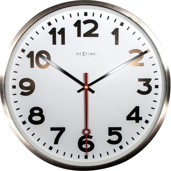 NeXtime Стенен часовник Super Station арабски цифри (3127AR)