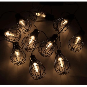 KIK Слънчеви градински светлини крушка низ светлини таван 10led (kx4971)