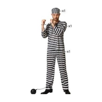 BigBuy Carnival Маскировъчен костюм за възрастни Prisoner Затворник Многоцветен Размер XS/S