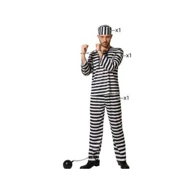BigBuy Carnival Маскировъчен костюм за възрастни Prisoner Затворник Многоцветен Размер XS/S
