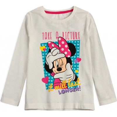 Dívčí tričko DISNEY MINNIE PICTURE bílá