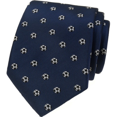 Avantgard Kravata Lux 561-81167 modrá/fotbal